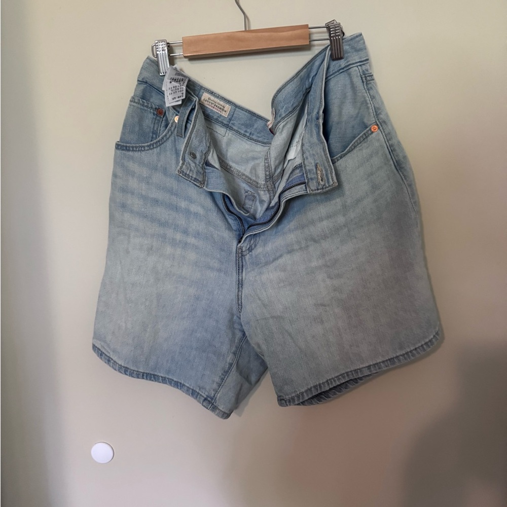 Levi's Light Blue High Waist Women's Shorts